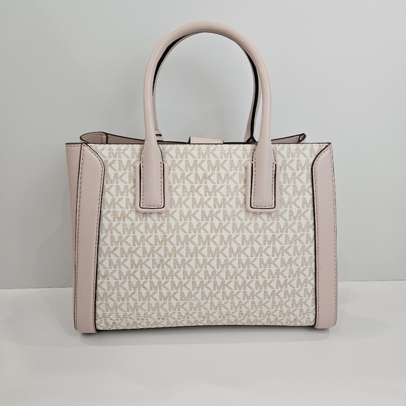 Michael Kors MK Kali Pink Signature Satchel Purse Bag - Brand New!! - Picture 4 of 16